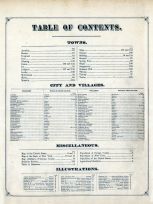 Table of Contents, Cayuga County 1875